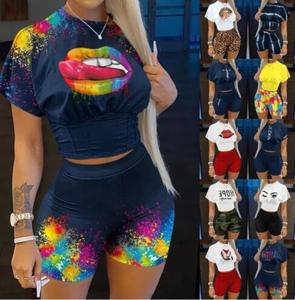 Completo Set da <span class=keywords><strong>Donna</strong></span> 2024 Hot Sale: Pantaloncini Fitness a Vita Alta Effetto Scrunch Butt e T-Shirt Traspirante in <span class=keywords><strong>Pile</strong></span> Personalizzabile per Ciclismo e Corsa - Product Image 2