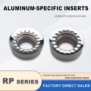 Plaquettes de fraisage rondes en aluminium RPGT1003 RPGT0804, plaquettes indexables en carbure pour outils de tournage CNC - Product Image 2