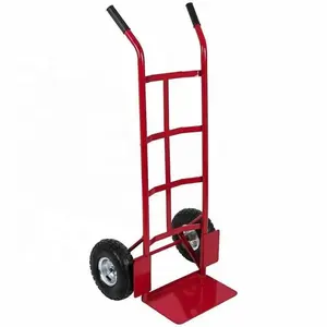 Ht1805 200kg Heavy Duty Metal Hand Trolley For Supermarket Utility Cart With 2 Wheels