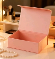 Boîte en papier rigide magnétique de luxe premium avec laminage au toucher doux, idéale pour les parfums, les soins de la peau et les coffrets cadeaux