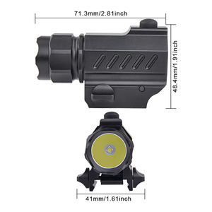 Vente d'usine, mini lampe torche tactique LED, haute puissance, étanche, lampe torche d'extérieur pour la chasse, le camping, la randonnée - Product Image 2