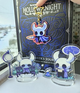 OEM ODM Présentoir en acrylique, Style Anime Hollow Knight, Acrylique holographique simple face, Breloque porte-clés en acrylique, Acrylique transparent double face - Product Image 1