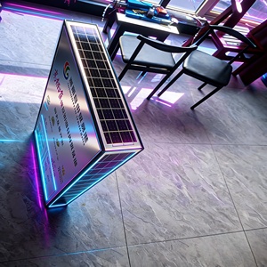 Boîte lumineuse solaire rectangulaire murale en aluminium, anti-rouille, pour affichage décoratif publicitaire en pharmacie et <span class=keywords><strong>clinique</strong></span> médicale - Product Image 2