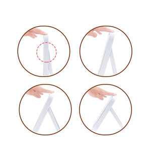 CFキックスタンド付き3色調光化粧鏡、携帯用バニティミラー、タッチスクリーンLEDライト付きメイクアップミラー - Product Image 5