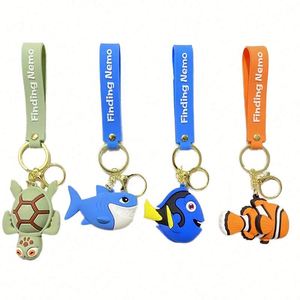 NEW Creative PVC Soft Plastic Doll Fish Animal <b>Cute</b> Pendant Small Gift Bag Keychain for Hanging Ornaments - Product Image 1