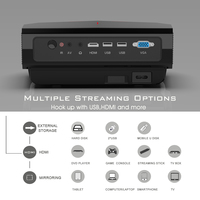 Dernier projecteur A4300Air, prend en charge la résolution 1080P Full HD, projecteur LCD LED miniature pour la maison, téléphone portable, ordinateur, Wifi sans fil, même écran