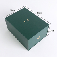 Boîtes cadeaux rigides pliables magnétiques vert sauge, emballage en papier biodégradable pour bougies, portefeuilles avec lamination mate et doublure en éponge
