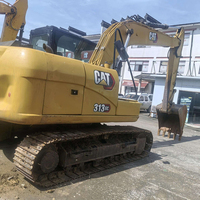 Excavator Bekas 313GC 12.4T Crawler, Mesin Penggali Handal Dilengkapi Suku Cadang Hidrolik Inti Mesin, Bucket 0.53m, Daya 74.4KW