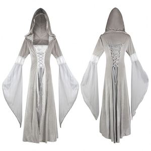 High Quality <strong>Medieval</strong> Vintage <strong>Wedding</strong> <strong>Dress</strong> Renaissance Lace up Vintage Gothic <strong>Dress</strong> Floor Length Hooded Cosplay <strong>Dresses</strong> - Product Image 3
