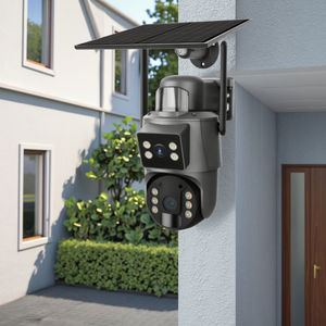 Caméra solaire UBOX 6MP à double objectif, faible consommation d'énergie, capteur PIR, sécurité, PTZ, WIFI, IP, CCTV, solaire, WIFI ou carte SIM 4G - Product Image 2