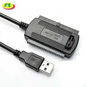 Cable adaptador USB 2,0 a IDE/SATA para disco duro, Unidad óptica, quemador, OEM