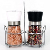 Vente flash : Moulin à sel et à poivre rechargeable de 190 ml pour la cuisine, en plastique sans BPA