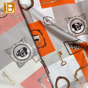 BILU Luxury Digital Printing Customized <strong>Fabric</strong> 100% Pure Mulberry <strong>Silk</strong> Satin <strong>Charmeuse</strong> <strong>Fabric</strong> <strong>Wholesale</strong> Clothing - Product Image 4