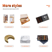 Boîte-cadeau de luxe personnalisé pour l'aïd, coffret d'emballage de jour pour chocolat, Ramadan