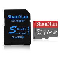 SHAN DIAN mini SD 128 go 64 go 32 go 16 go 8 go SD/TF carte mémoire carte flash pour téléphone et PC