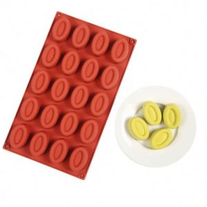 12/20 Holes Non-Stick <b>Silicone</b> Cake Molds <b>Baking</b> Trays Reusable Cupcake Muffin Fluted Oval Donut Cake Pans - Product Image 3