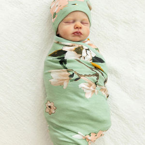 Bio-Baumwolle Mutterschaft Pyjama Set Mutterschaft Robe und Swaddle Mama Robe für Mutterschaft und Baby Mutter Robe und Baby Swaddle - Product Image 4