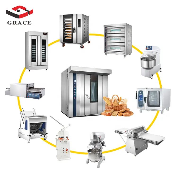 Factory Price Full Set Bread Making Machine Professional Baking Oven one-stop Solution Baking Equipment Bakery Equipment