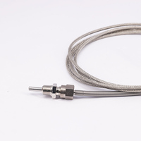 Sensor de Temperatura de Alta Precisión RTD PT100 de 3 Cables con Protección de Resorte
