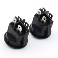 Interrupteur à bascule rond de 20 mm KCD1 à 4 broches, 2 positions, éclairé, mini-interrupteur pour bateau, 6A 250VAC, pour le contrôle de l'alimentation des petits appareils