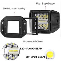 39W 5 pouces Encastré d'inondation CONDUIT LA Lumière De Conduite Hors Route Conduit Barre Lumineuse étanche Pour Les Voitures Travail Lumière Pour Jeep ATV Camion