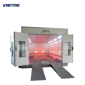 Cabine de peinture électrique économique LX-E2 avec ventilateurs d'entrée et de sortie, lampes infrarouges 10x3kW et éclairage <span class=keywords><strong>LED</strong></span> - Product Image 3