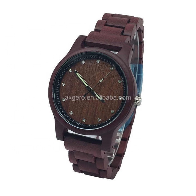 High Quality Wooden Wrist Watch Handmade Wood Watch Logo for Men and Women