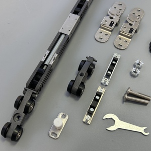 Ensemble de poulies d'amortissement bidirectionnelles Rail de guidage de porte coulissante silencieuse pour roue de Suspension de rail de fenêtre Ferme-<span class=keywords><strong>portes</strong></span> à haute efficacité - Product Image 6