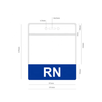 Porte-cartes transparent et souple OEM ODM à bas prix, fermeture étanche, porte-clés léger, porte-badge en PVC