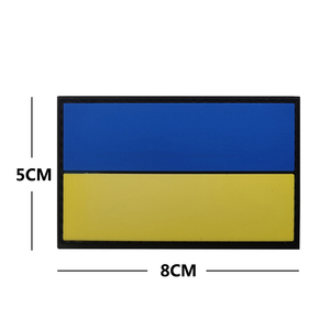<span class=keywords><strong>FIRE</strong></span> FIGHTER Ukraine Emblème avec applique de décoration en caoutchouc PVC de style drapeau pour sac à dos et sacs patchs faciles à assortir. - Product Image 6