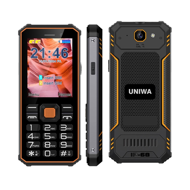Waterproof Dustproof Rugged Phone 2.4Inch Mini Size Big Battery Durable OEM ODM Rugged Feature Phone