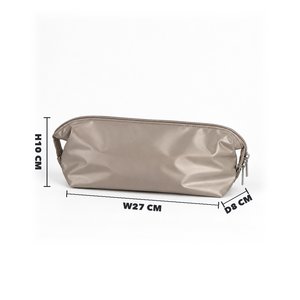 Silver <b>Nylon</b> Cosmetic <b>Bag</b> ODM OEM customization BSCI Custom Logo Travel <b>Bag</b> Daily Usage Makeup <b>Bag</b> - Product Image 1