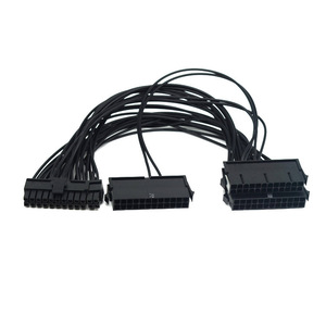 24Pin Power Supply Cable For Desktop <b>Pc</b> With Copper Wire And Black Connector - Product Image 1
