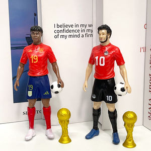 Juego de 8 Figuras de PVC de Estrellas del Fútbol, Juguetes de Zizou GOAT <span class=keywords><strong>CR7</strong></span> Becks, Figuras de Jugadores de Fútbol Campeones - Product Image 6
