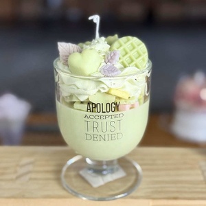 Özelleştirilmiş Çevre Dostu Dumansız El Yapımı Soya Balmumu Tatlı Mumlar Kokulu Dondurma Kurabiye Şeklinde Cadılar Bayramı Ev Dekorasyonu - Product Image 4