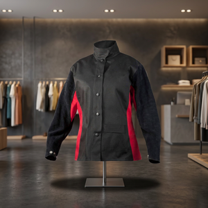 Veste de soudage industrielle robuste entièrement ajustable en polyester de qualité supérieure, protection anti-chaleur et anti-vapeur - Product Image 3