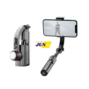 Mini stabilizzatore Gimbal Build-in Fill luce Wireless Selfie Stick treppiede Wireless telecomando portatile Tiktok V-log Live streaming l18