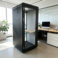 Module de Bureau Préfabriqué Cabine Acoustique Bureau Insonorisé Moderne en Aluminium Petites Cabines Téléphoniques Privées Cabine de Transport 3 Chambres