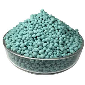 Fertilizante compuesto NPK de grado agrícola NPK 12-12-17 + 2MgO + TE Blue SOP Grade Granular