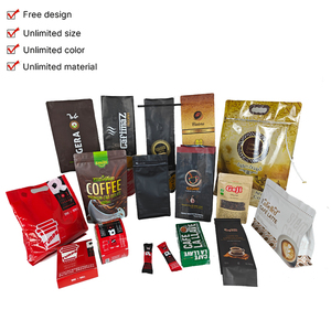 Fondo plano de aluminio impreso personalizado 80G 160G 12Oz 1000G 1Kg Válvula de impresión completa Embalaje de medio <span class=keywords><strong>kilo</strong></span> Bolsa de granos de café personalizada - Product Image 1