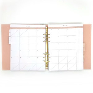 2026 2027 stampa personalizzata raccoglitore di anelli di carta settimanale organizzatore mensile - Product Image 5