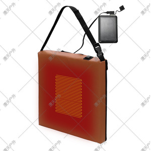 Portable Outdoor Heated Square Seat <b>Cushion</b> Leather USB Powered Camping Heating <b>Pad</b> - Product Image 5