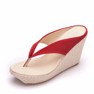 Nouvelles sandales pour femmes à semelle compensée épaisse, style simple et tendance, couleur unie, type claquettes ou mules - Product Image 6