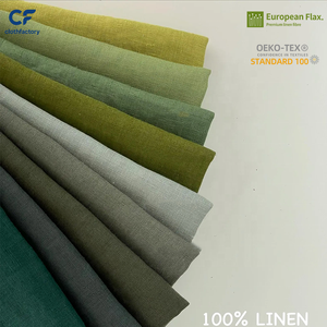 Tessuto in Lino Francese 100% all'Ingrosso, Tinto in Filo, a Fibra Lunga, Filato a Umido, Puro Lino Morbido per Camicie e Abiti di Alta Gamma - Product Image 1