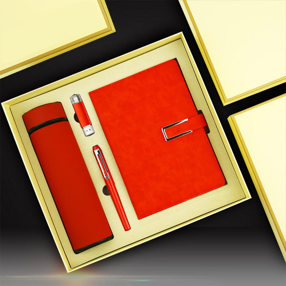 Red-Water cup /USB/ pen/notebook