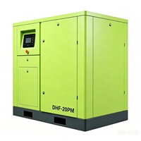 Compresseur d'air à vis à fréquence variable à aimant permanent silencieux et économe en énergie BOYUAN DHF Series DHF-20PM 380V refroidi par air 15KW