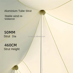 Tenda da Campeggio Familiare 9.5*8.9*4.4m per 4 <span class=keywords><strong>Stagioni</strong></span>, Impermeabile, Glamping, Outdoor, in Oxford 900D, Tenda Castello per Feste - Product Image 5