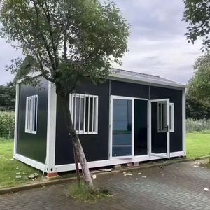 Casa de Vidrio Móvil para Oficina con Vidrio Templado, Diseño Moderno para Uso en Hoteles, Techo Inclinado de Lámina de Acero de Color - Product Image 2