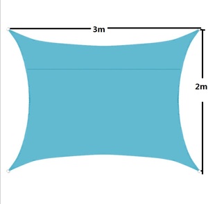 <span class=keywords><strong>Voile</strong></span> <span class=keywords><strong>d</strong></span>'<span class=keywords><strong>ombrage</strong></span> <span class=keywords><strong>rectangulaire</strong></span> extérieure 2x3m 160GSM, toile Oxford imperméable en polyester, protection UV - Product Image 1