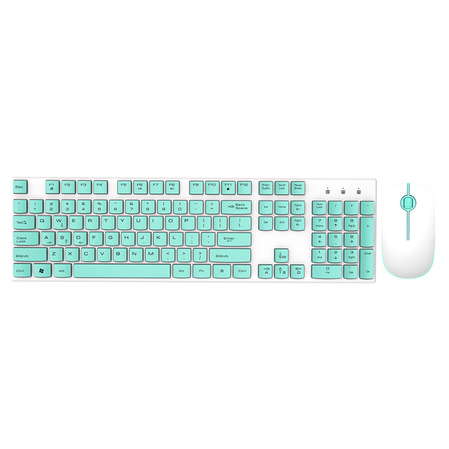 Wholesale Custom Multicolour Wireless Keyboard and Mouse Combo Set From Chinese Supplier in Stock
